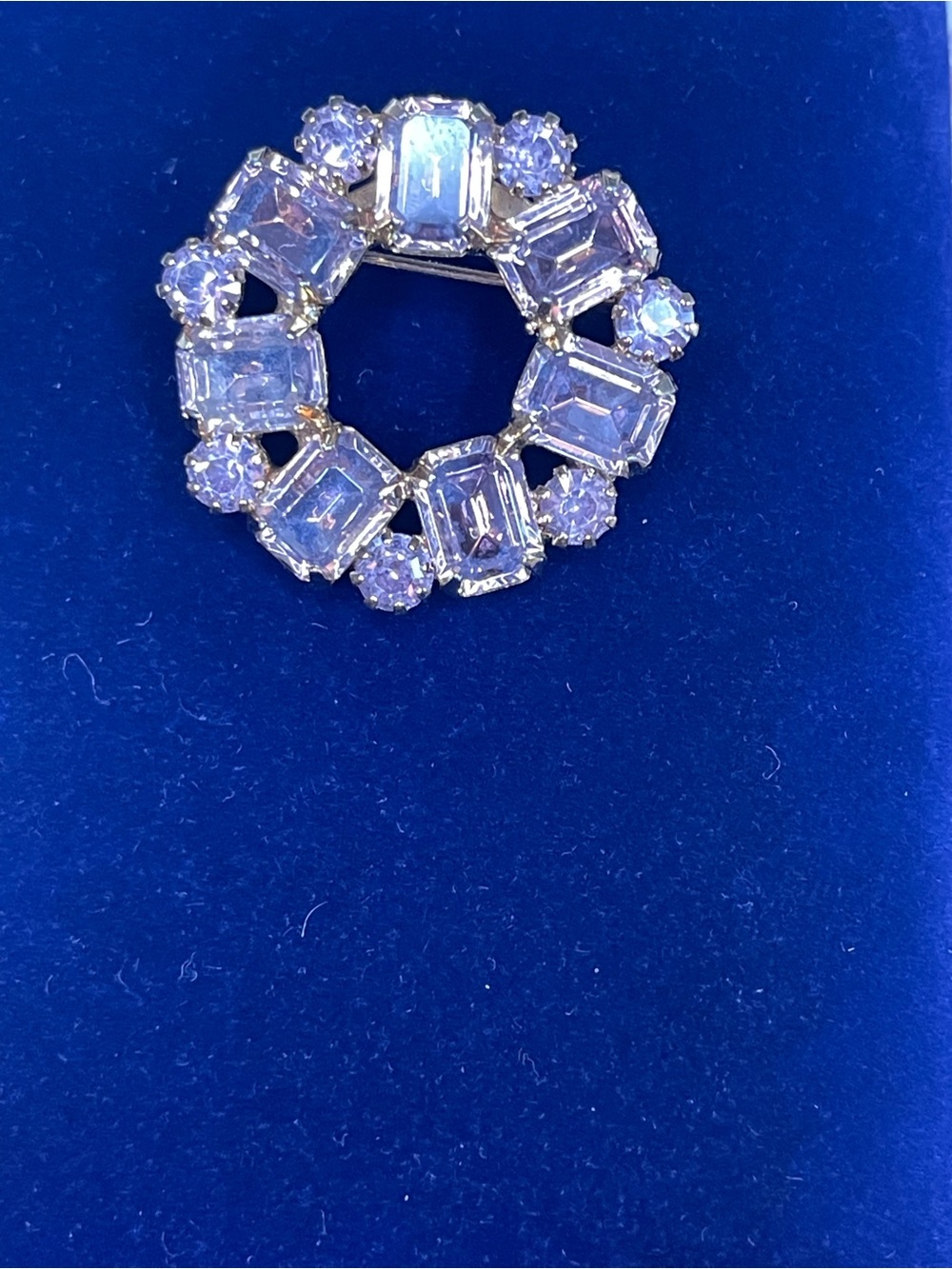 Vintage glass brooch
